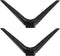 VANZACK No-Drill Tv Support Stand with 15mm Dual-Hole Plastic Pedestal Feet, Television Mount