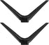 VANZACK No-Drill Tv Support Stand with 15mm Dual-Hole Plastic Pedestal Feet, Television Mount