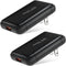 Costyle 2 Pack USB Wall Charger - 18W GaN Tech Slim Fast Charge 3.0 Block for Samsung Galaxy and iPhone