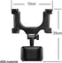 VAGURFO Rear View Mirror Phone Holder Mount, Universal Smartphone Cradle with 270° Swivel and Adjustable Clips - Black