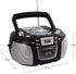 HANNLOMAX HX-301CD CD/MP3 Cassette Boombox, AM/FM Radio, Recorder, Records from CD or Radio, Headphone Jack, LCD