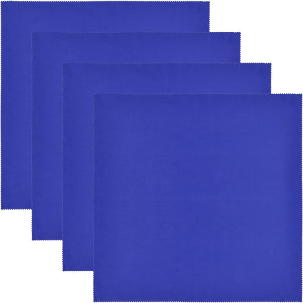 Wisdompro Extra Large 4-Pack Microfiber Cleaning Cloth For Laptop, LCD TV, Computer Screen,