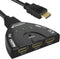 Fosmon 4K HDMI Switch 3 in 1 Out, 4K@30Hz, 3-Port HDMI Splitter Hub, Auto Switching for HDTV, PS5/4