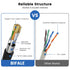8 6 Cat8 40Gbps 2000MHz, 26AWG BIFALE Cat Ethernet Cable FT, Network Cable Heavy Duty LAN Cable, PE Jacket for Modem