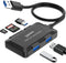 ukiism 5 in 1 USB Hub with SD/TF Card Reader, USB Extender with