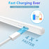 Stylus Pens for iPad 10th 9th Generation with Palm Rejection, Fast Charging Apple Pencil 2nd Gen, White