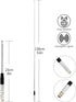 UAYESOK 27MHz HH50WXST HHRT50 C75WXST 75-822 75-785 BC75XLT BC125AT PRO401HH Telescopic CB Antenna BNC Connector