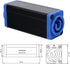 GELRHONR ZAC3MM-1 AC Powercon Coupler, LED Power Connector, Stage Lighting Power Extension Connector - Blue 20A (1 Pack)