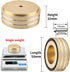 Viborg 58x22MM, 4X Screws(M4*0.7) HiFi Speaker Spikes Isolation Stand Feet Pads Speaker Floor Protector Shock Absorber