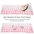 Dell Keyboard Cover Skin for Latitude 5480 5490 7490, E3340 E7450 E7470 E5450 E5470 E5491 E7480, Ombre Pink (US Layout)