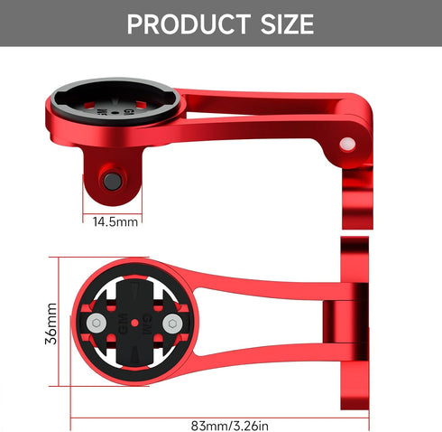 Out Front Adjustable Bicycle Mount, Bike for Garmin Extended Mountain Bike Computer, GPS Combo Accessories