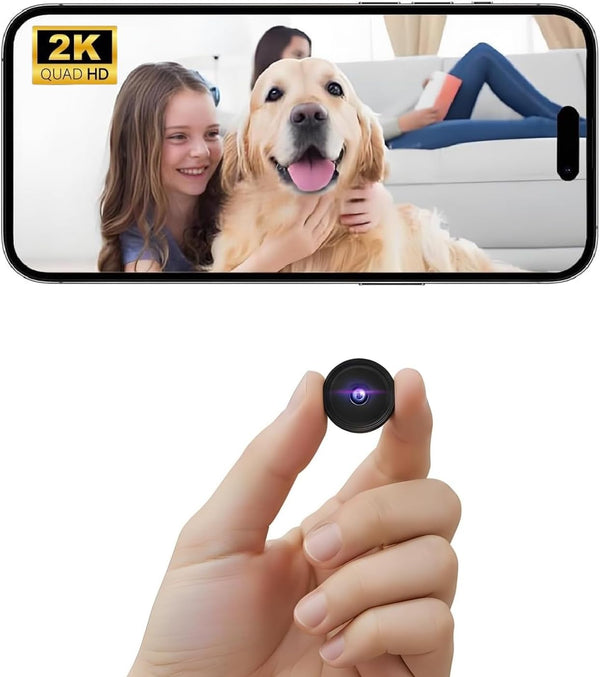 ELEFOCUS Hidden Camera,2K Mini Camera,Nanny Cam Hidden Camera,WiFi Spy Camera with Night Vision