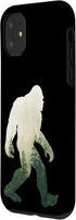 iPhone 11 Bigfoot Figure Sasquatch Yeti Nature Double Exposure Case