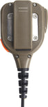 IP65 Waterproof Shoulder Mic Walkie Talkie Police Radio Speaker Microphone, Compatible with HYT Hytera Models, Coffee