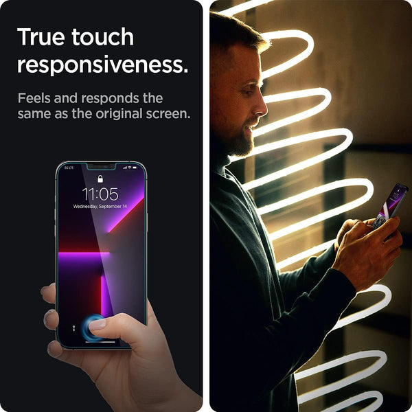 Spigen Tempered Glass Screen Protector for iPhone 14 Plus/iPhone 13 Pro Max - 2 Pack