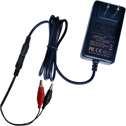 UpBright 16.8V AC/DC Adapter with Alligator Clips, Smart Charger for 14.8v - 16.8v Li-ion 4S Lithium Battery