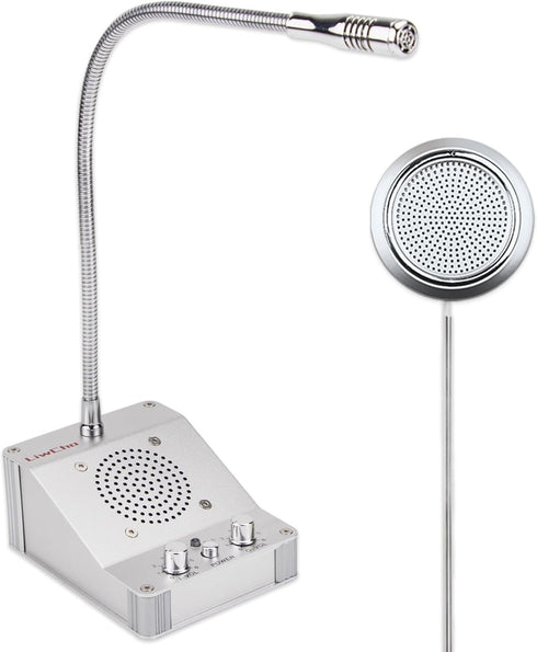 Window Intercom System, 2 Way Voice Transmission, High Power Intercom for Bank, Hospital, Station, Store
