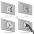 IFCASE Mac Mini Monitor Vesa Mount, Aluminum Material Holder for Mac Mini 2010-2023 M2 Pro (Silver)