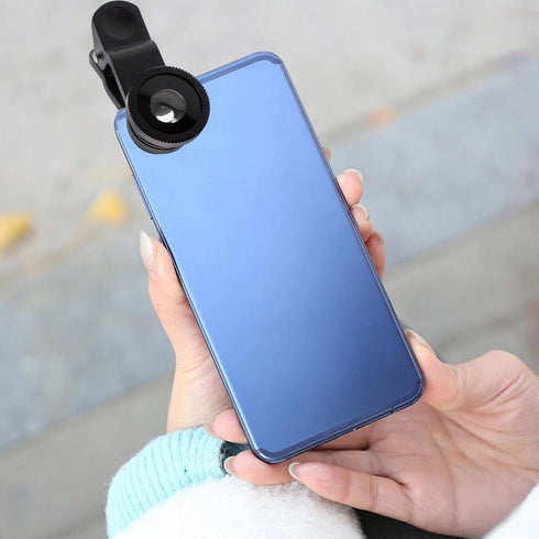 TEHAUX 1set Phone Camera Lens Macro Wide Angle Fisheye Lens Kit for Mobile Photography and Attachments Easy to Install