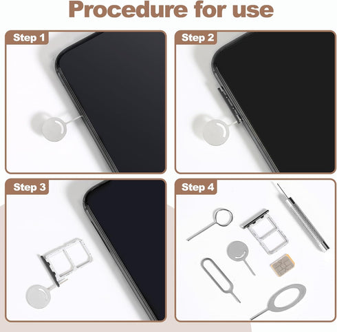 Srefaka 13 Pcs Sim Card Removal Tool Sim Card Tool Sim Ejector Tool iPhone Sim Card Removal Tool Sim Eject Tool Smooth