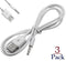 3 Pack 3.3ft 3.5mm Male AUX to USB Adapter for iPod Shuffle 3rd-6th Gen, Data Sync & Charging Cable Converter.