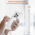 SUPFINE iPhone 12 Pro Max Clear Case, Ultra Slim, Compatible with MagSafe, Never Yellow with 2X Tempered Glass Protector