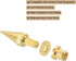 MECCANIXITY 4pcs Adjustable Gold Speaker Spike Kit with Shockproof Copper Isolation Pads for Subwoofer and Audio