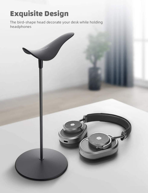 Lamicall Headphone Stand, Desktop Headset Holder for All Headsets, Airpods Max, HyperX Gaming, Beats/Sennheiser Music