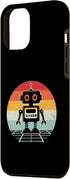 iPhone 15 Pro Max Retro Sunset Robot Robotics Engineer Robotic Engineering Case