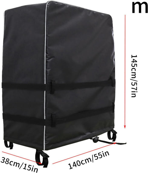Generic outdoor TV trolley cover, courtyard TV cover, Reflective Television Stand Cloth, Windproof Buckle Webbing