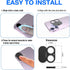 16/17 Security(2 Pack) Privacy Cover Compatible for iPhone |with Front Camera Cover,Protect Privacy and Security