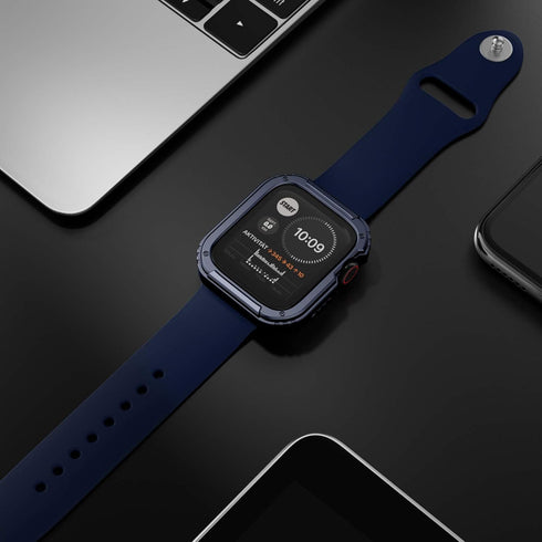 Recoppa Rugged Apple Watch Case 41mm Series 7 & 8 & 9 with Screen Protector, Durable Military Grade Drop-proof Cover