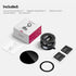 ULANZI 360 14N 17 16 Vacuum Suction Cup Phone Mount, Rotatable Magnetic Phone Holder with Adhesive Pad, Magnet for Car