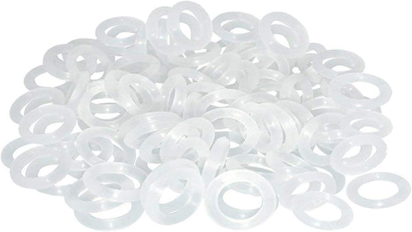 120Pcs Clear Rubber O-Ring Switch Dampeners for Cherry MX Key Switch Keyboards