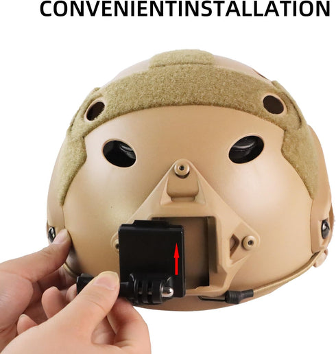 Gopro Tactical Helmet Mount, NVG Camera Mount Compatible with GoPro Hero 12/11/10/9/8/7/6/5 and Most Action Cameras