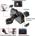 iMESTOU Motorcycle Phone Holder - Wireless Charger and USB 3.0 Quick Charge Mount, Fits 22-32mm Handlebar, Suitable for