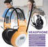 Portable FM Radio Headphones with LCD Display, Noise Reduction Ear Muffs, Wireless Headset for Walking & Jogging.