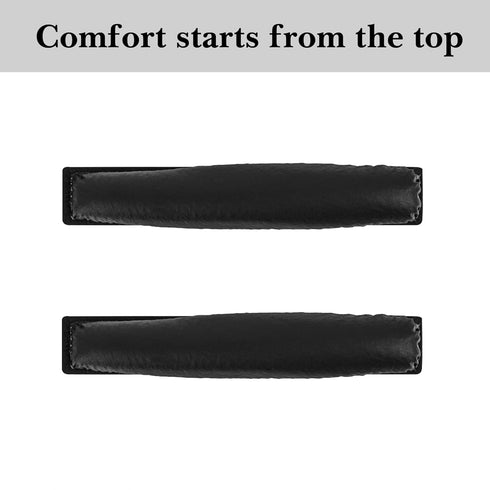 Geekria Protein Leather Headband Pad for Sennheiser PX100/PX200/PX80, Replacement Band Repair Part, Black