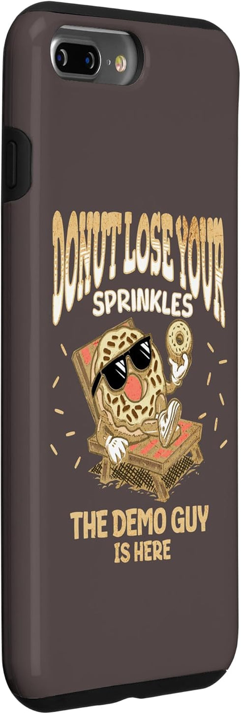 iPhone 7 Plus/8 Plus Demolition Funny Donut Quote Construction Case