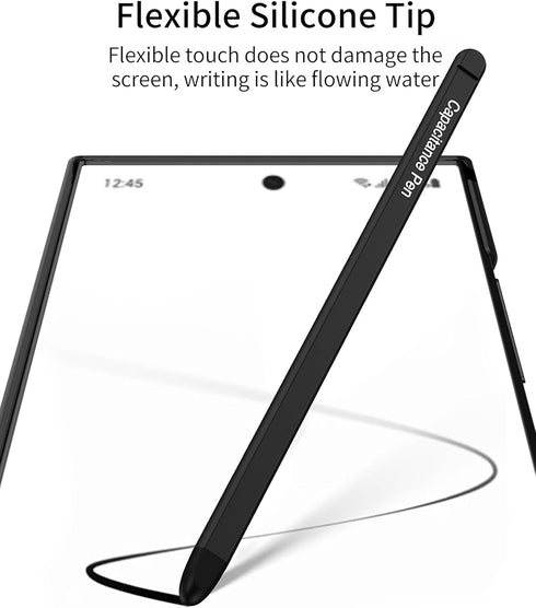 Samsung Galaxy S24 Plus Case with Pen and Adjustable Kickstand, Anti-Shock, Slim Texture Case, Supports Wireless