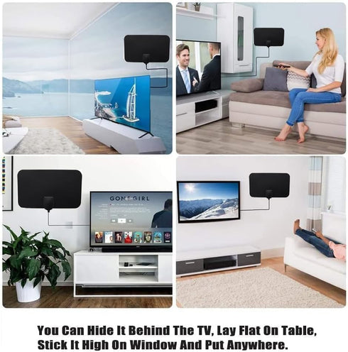 Bwxsyws 360Signal 4K 1080p TV Antennas, HD Digital Antenna for Smart TV Indoor, Reception-Digital tv Antenna Indoor