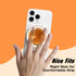 Svanove Magnetic Phone Grip Compatible with Magsafe, Mag Safe Translucent Clear Grip Collapsible Kickstand for iPhone
