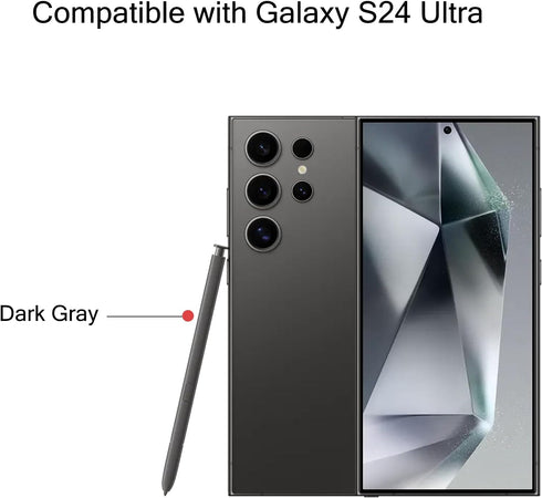 Samsung Galaxy S24 Ultra S Pen with Bluetooth, 4096 Pressure Sensitivity, US Version EJ-PS928BYEGUS (Dark Gray)