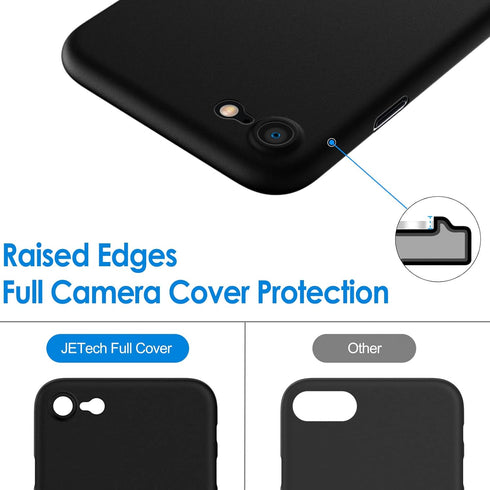 JETech 3/2 (2022/2020 8/7 4.7-Inch, Ultra Slim Case for iPhone SE Model) iPhone Camera Lens Cover Full Protection
