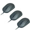 M104 Wired Computer Mouse 3 Pack, Silent Optical USB Corded Mouse for Laptop PC Chromebook, Black