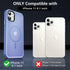 MOCCA iPhone 11 Case - Slim Shockproof, Magnetic, Compatible with MagSafe, Blue + Glass & Camera Lens Protectors.