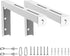 WALI Universal Projector Screen Ceiling Mount, Wall Hanging L-Brackets, 12 Inch Adjustable Extension, White