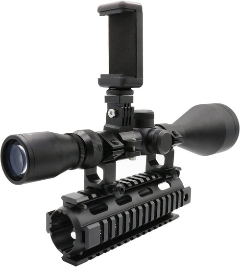 Universal Scope Phone Mount Holder - Adjustable Bike and Motorcycle Handlebar Phone Mount Adapter
