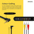 3.5mm 3 6 BRENDAZ to RCA Male Plug Extension Cord for Camcorder Audio/Video AV feet AUX Lead for Smartphones, Tablets