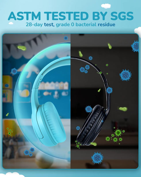 85/94dB Headset 3.5mm Headsets awatrue Toddler Kids Headphones Wired - Headphones for Kids Volume Limit Jack Adjustable